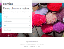 Tablet Screenshot of camirafabrics.com